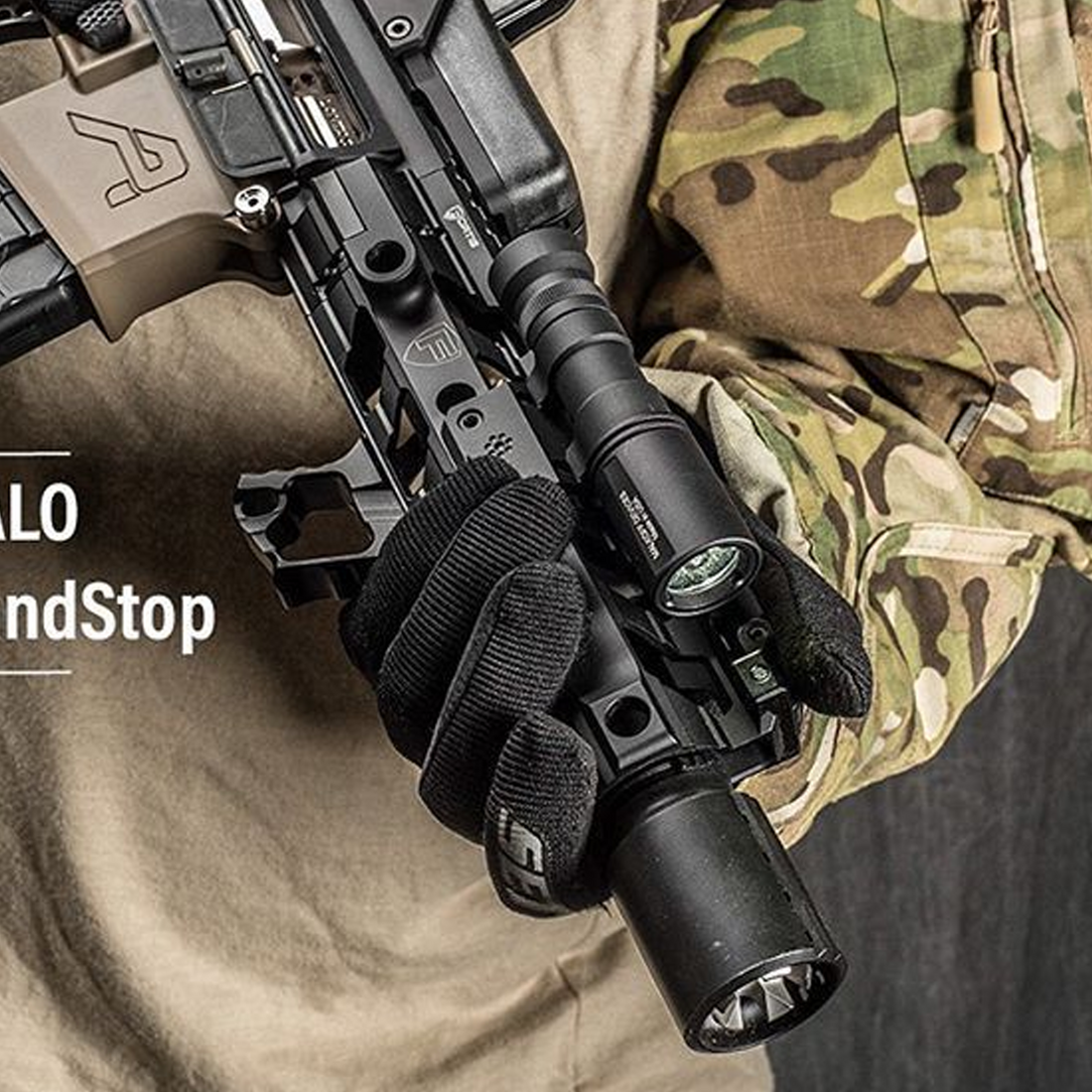 Tiger Gears Tyrant Design Halo Mlok Handstop Grip